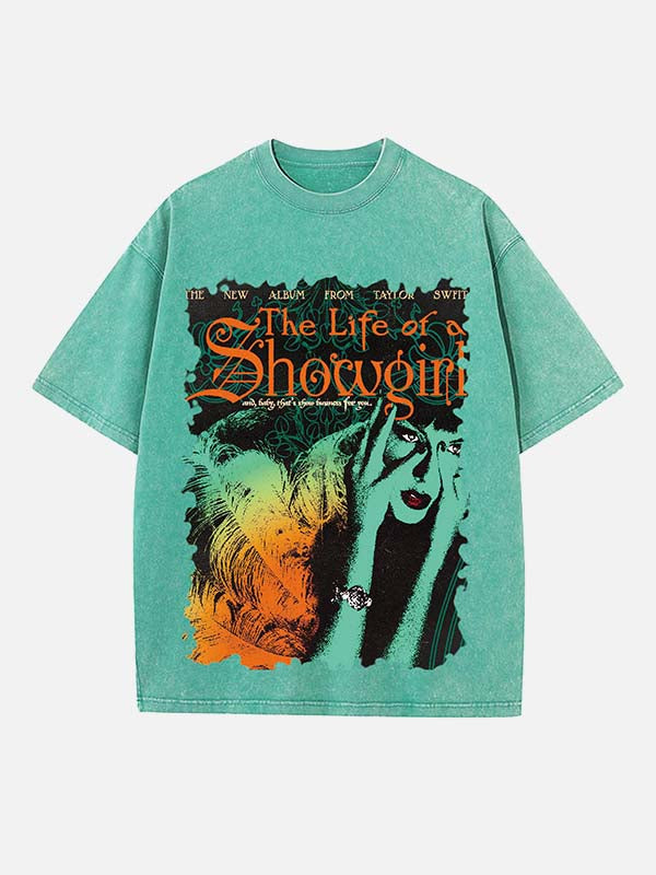 Taylor Swift Print Round Neck T-shirt