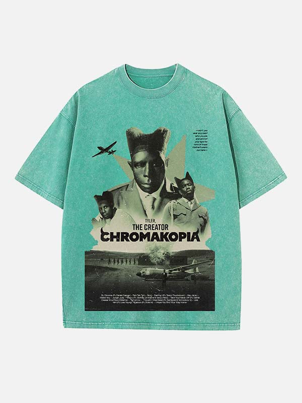 Tyler, The Creator Print Round Neck T-shirt