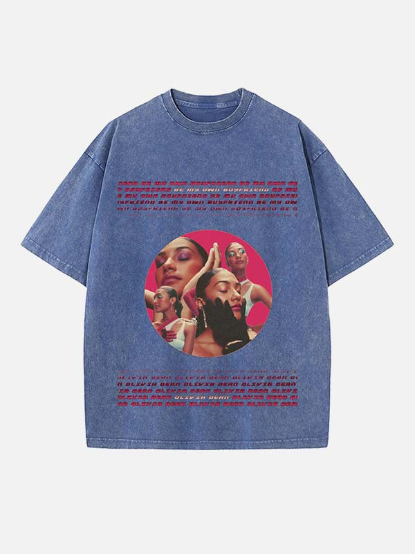 Olivia Dean Print Round Neck T-shirt