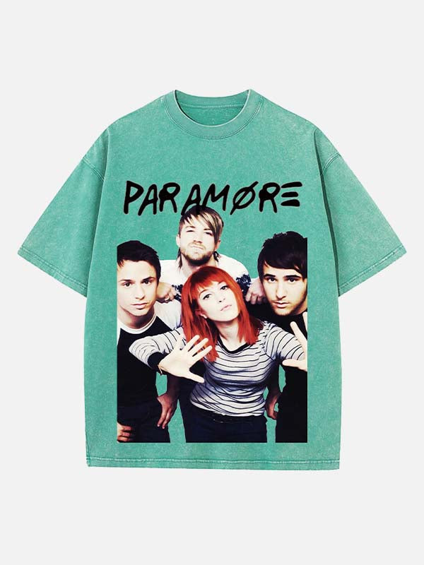 Paramore Print Round Neck T-shirt