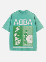 ABBA Print Round Neck T-shirt