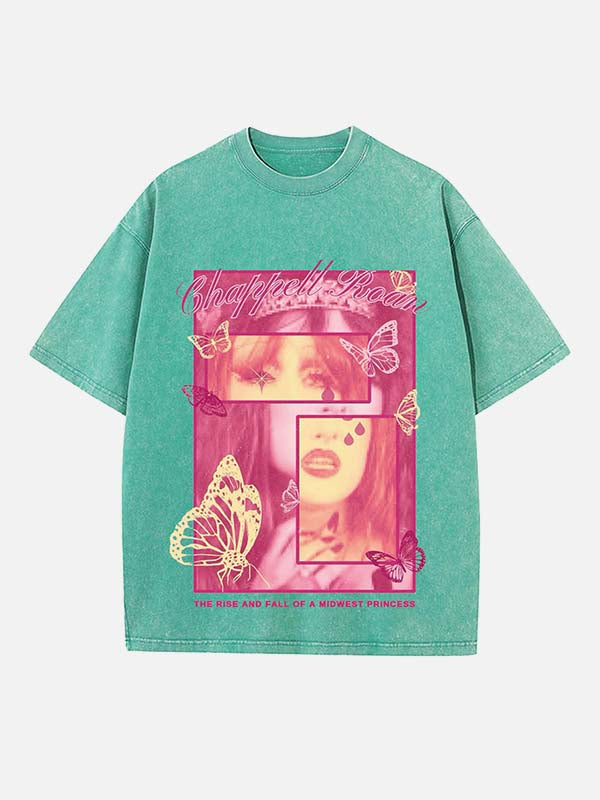 Chappell Roan Print Round Neck T-shirt