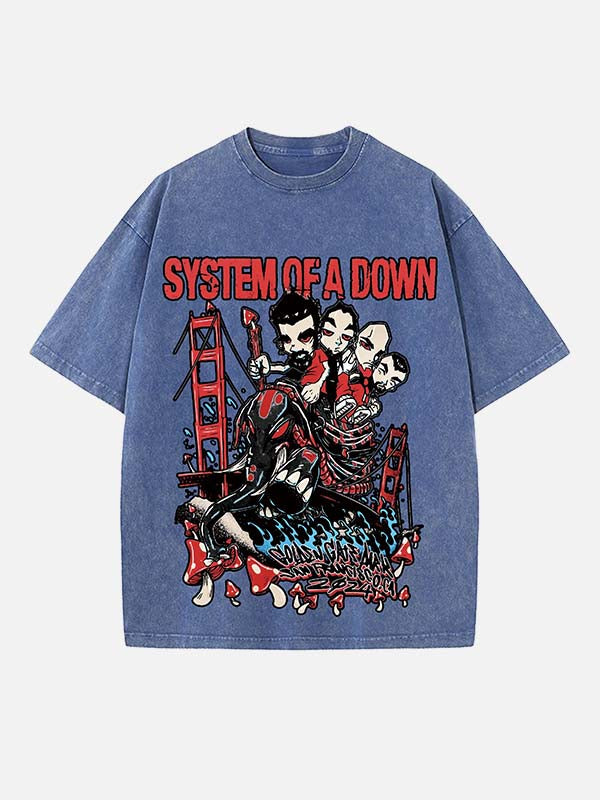 System of a Down Print Round Neck T-shirt