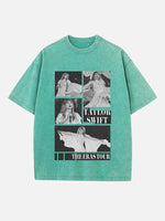 Taylor Swift Print Round Neck T-shirt