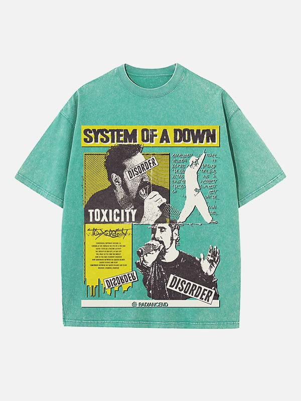 System of a Down Print Round Neck T-shirt
