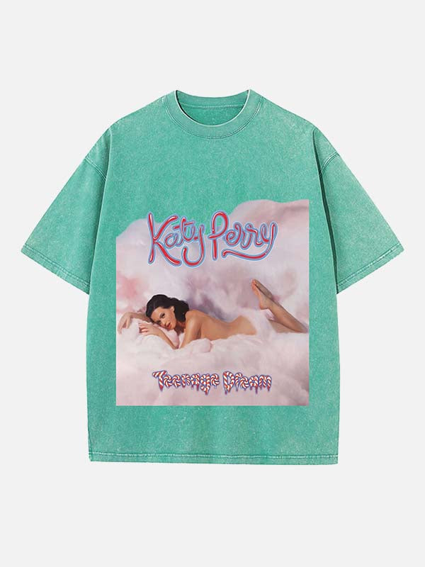 Katy Perry Print Round Neck T-shirt