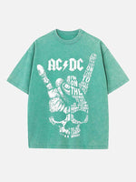 AC/DC Print Round Neck T-shirt