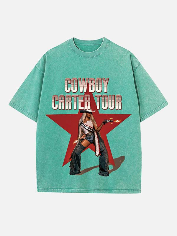 Beyoncé Print Round Neck T-shirt