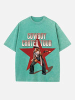 Beyoncé Print Round Neck T-shirt