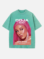 Doja Cat Print Round Neck T-shirt