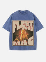 Fleetwood Mac Print Round Neck T-shirt