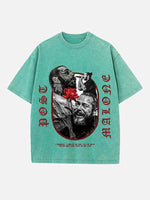 Post Malone Print Round Neck T-shirt