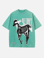 Deftones Print Round Neck T-shirt
