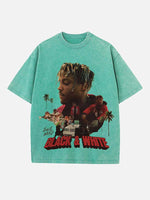 Juice WRLD Print Round Neck T-shirt