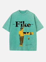 Dominic Fike Print Round Neck T-shirt