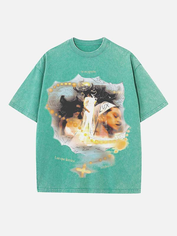 Rosalía Print Round Neck T-shirt