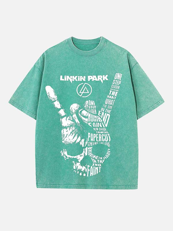 Linkin Park Print Round Neck T-shirt