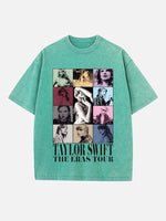Taylor Swift Print Round Neck T-shirt