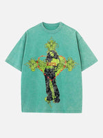 Charli xcx Print Round Neck T-shirt