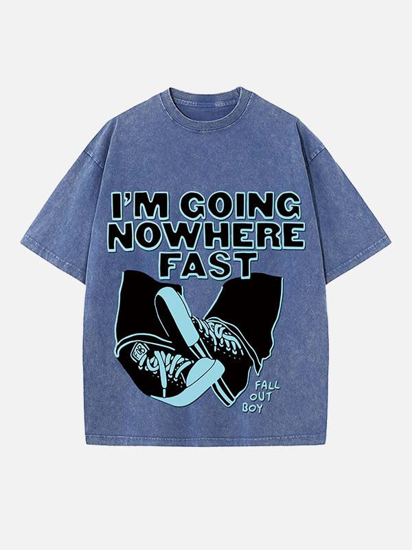 Fall Out Boy Print Round Neck T-shirt