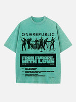 OneRepublic Print Round Neck T-shirt
