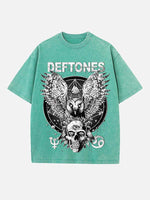 Deftones Print Round Neck T-shirt