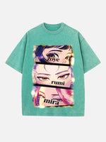 HUNTR/X Print Round Neck T-shirt