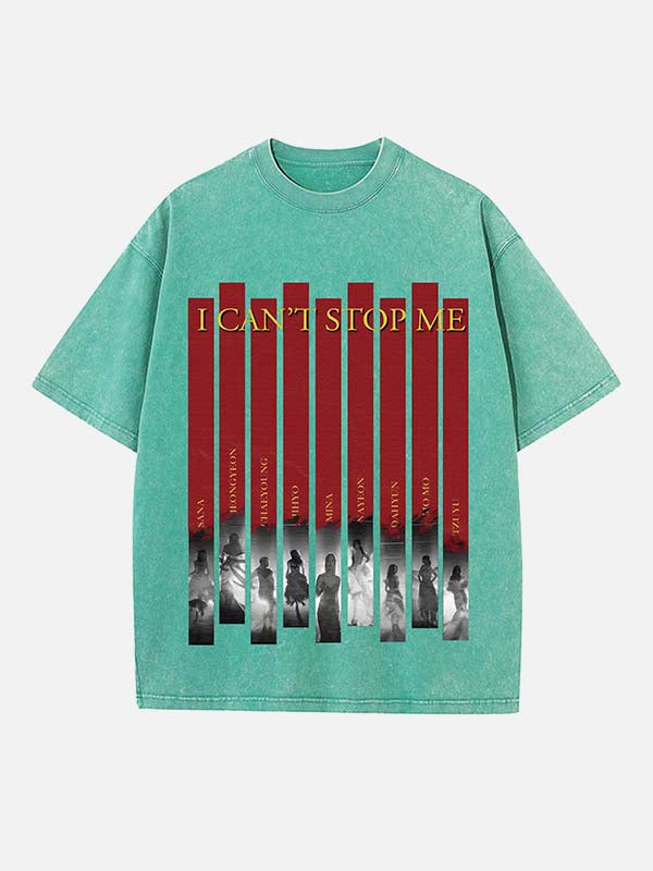 TWICE Print Round Neck T-shirt