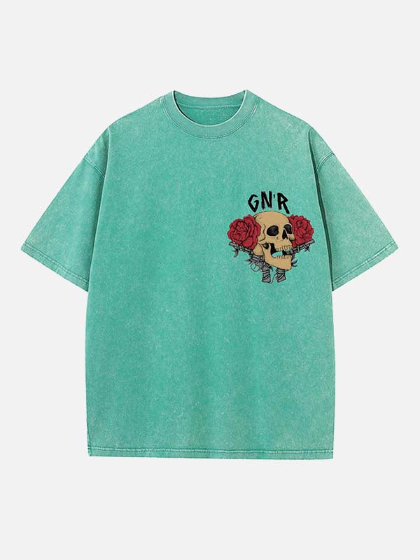 GUNS N' ROSES Print Round Neck T-shirt