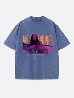 Rihanna Print Round Neck T-shirt