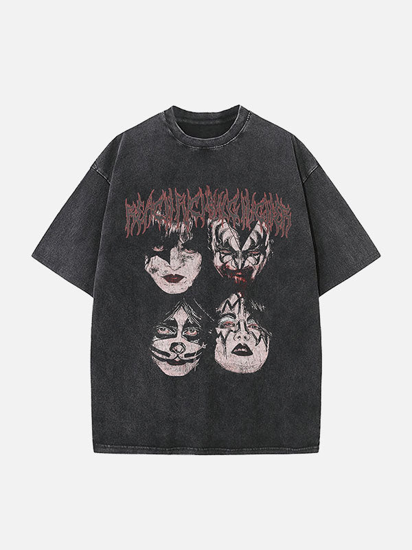 KISS Print Round Neck T-shirt