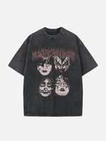 KISS Print Round Neck T-shirt