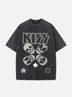 KISS Print Round Neck T-shirt