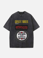 GUNS N' ROSES Print Round Neck T-shirt