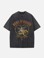 GUNS N' ROSES Print Round Neck T-shirt