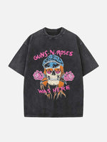 GUNS N' ROSES Print Round Neck T-shirt