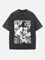 Rihanna Print Round Neck T-shirt