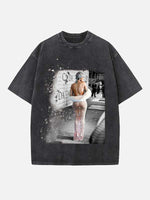 Rihanna Print Round Neck T-shirt