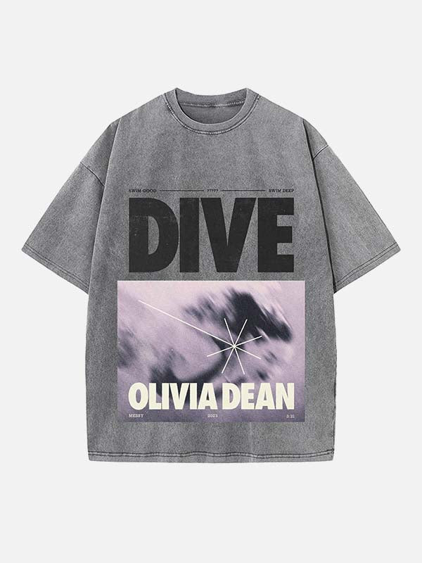 Olivia Dean Print Round Neck T-shirt