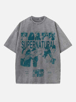 NewJeans Print Round Neck T-shirt