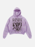 KATSEYE Print Slant Pockets Hoodie