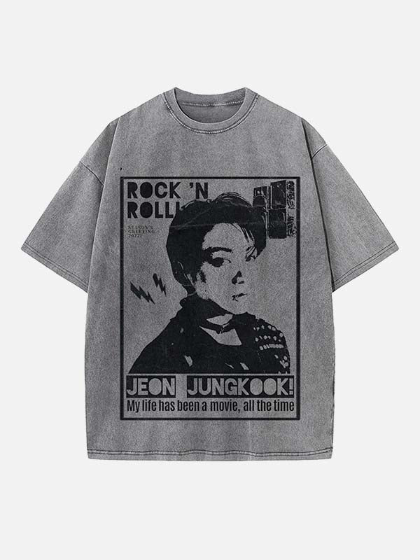 BTS Print Round Neck T-shirt