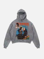 Lady Gaga Print Slant Pockets Hoodie