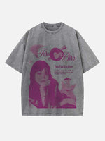 Beabadoobee Print Round Neck T-shirt