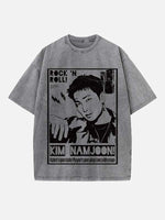 BTS Print Round Neck T-shirt