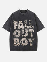 Fall Out Boy Print Round Neck T-shirt