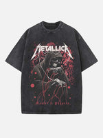 Metallica Print Round Neck T-shirt