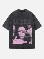 Lorde Print Round Neck T-shirt