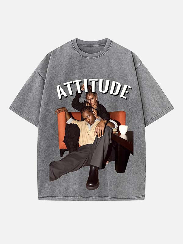 Rihanna Print Round Neck T-shirt