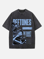 Deftones Print Round Neck T-shirt